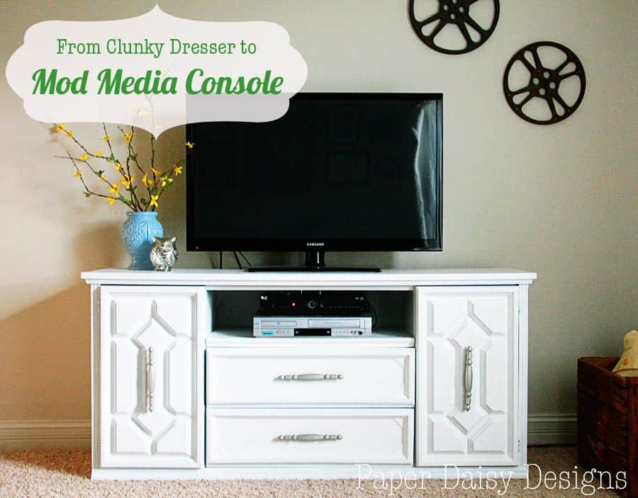 Clunky Dresser To Mod Media Console Deeplysouthernhome