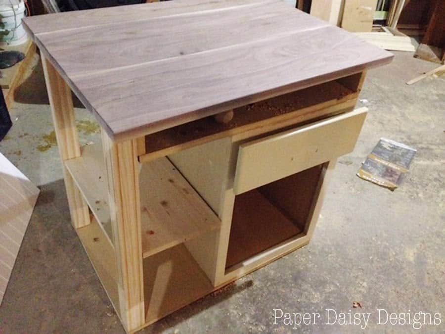 DIY Kitchen Island Cart - Deeply Southern Home