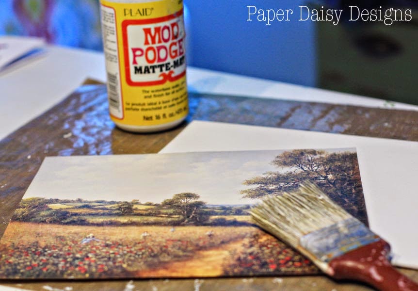 Thrifty Art: Fake an Oil Painting - Deeply Southern Home