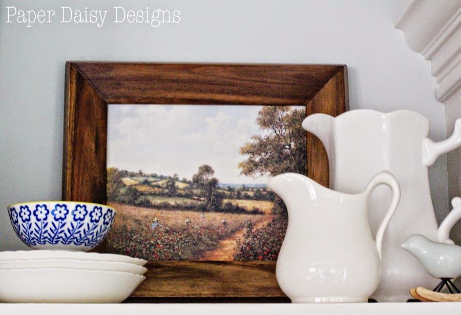 diy faux oil paintings with mod podge