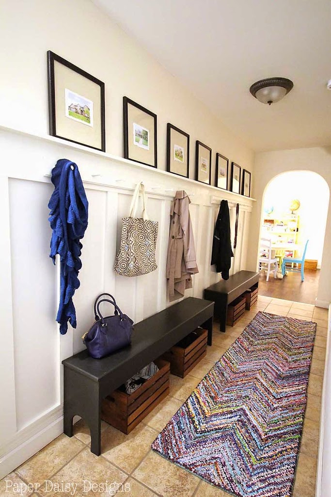 Easy Board And Batten Mudroom Hallway Makeover Deeplysouthernhome