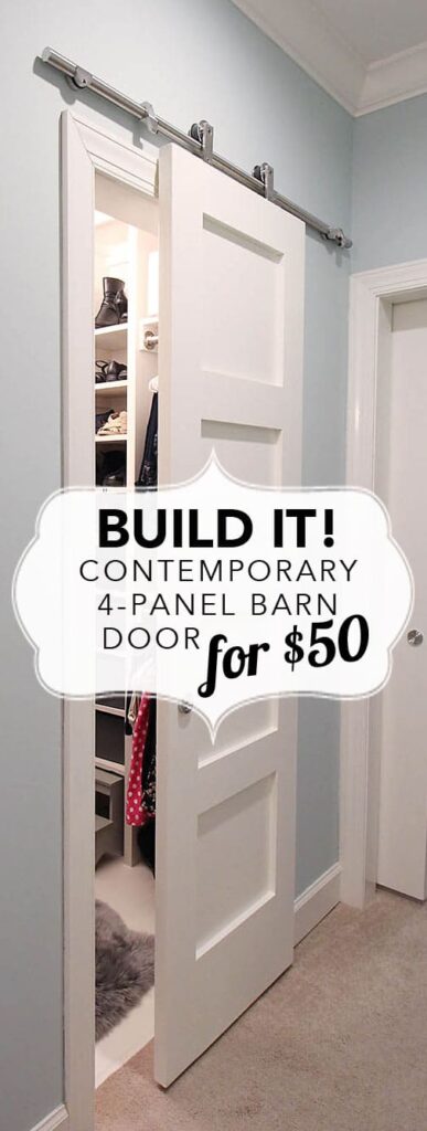 How to build a modern barn door 
