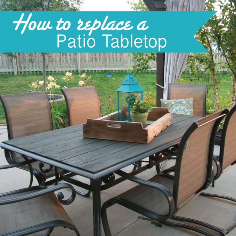 Makeover An Outdoor Table And Refresh, Round Patio Table Glass Replacement Ideas