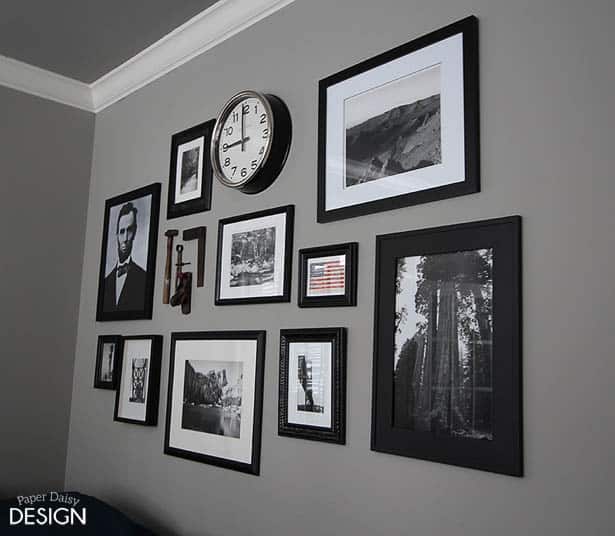 Office Black & White Gallery Wall