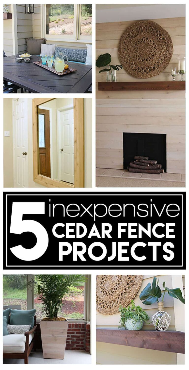 5 Inexpensive DIY Projects using Cedar Fence Boards