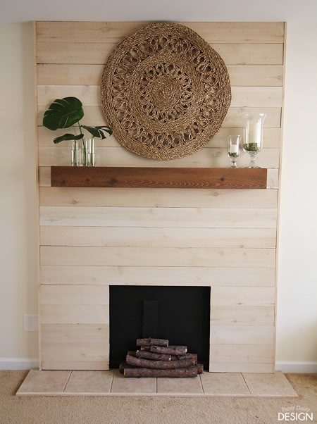 Raised Panel Faux Fireplace Surround 