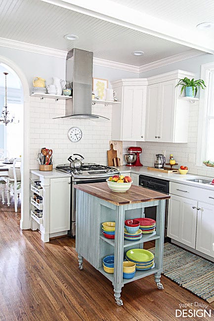 DIY Kitchen Island Cart - Deeply Southern Home