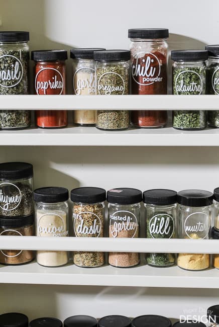 How to Organize Your Spice Jars With Labels! - South House Designs