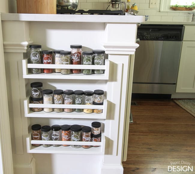 Spice Jar Labels and Spice Organization Ideas - Clean and Scentsible