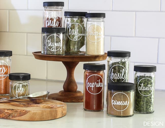 How to Organize Your Spice Jars With Labels! - South House Designs