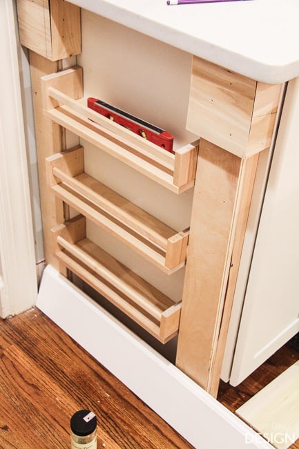 Plywood spice online rack