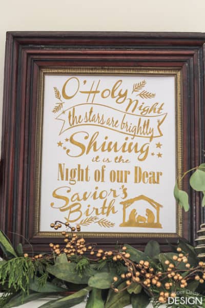 O' Holy Night Art: Free Cut File or Printable - Deeply Southern Home
