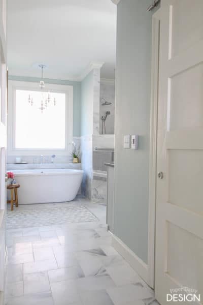 Marble Master Bathroom: The Details - Deeply Southern Home