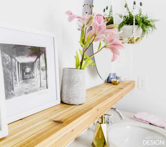 Seamless Floating Shelf - Deeply Southern Home