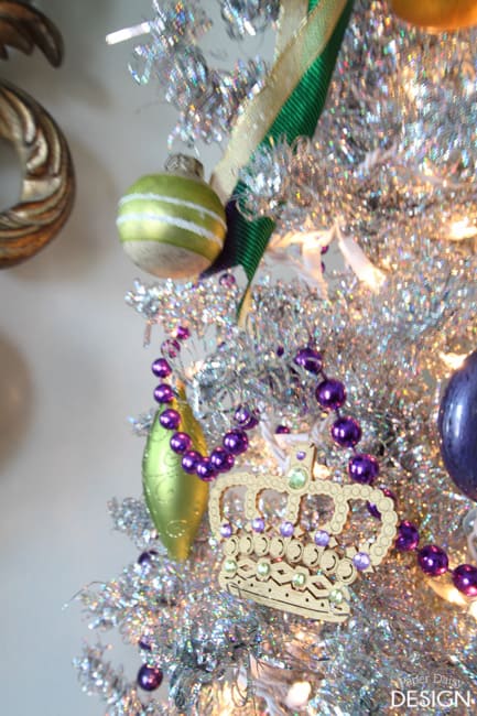 Mardi Gras Tree decorations/paperdaisydesign.com