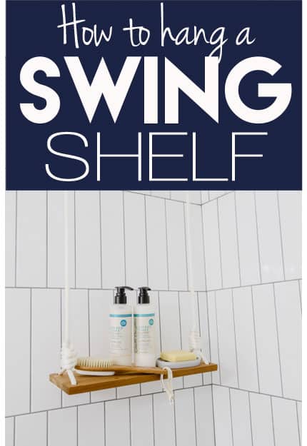 Hang a Rope Swing Shelf - Deeply Southern Home