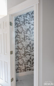 Wallpaper in the Water Closet - Deeply Southern Home