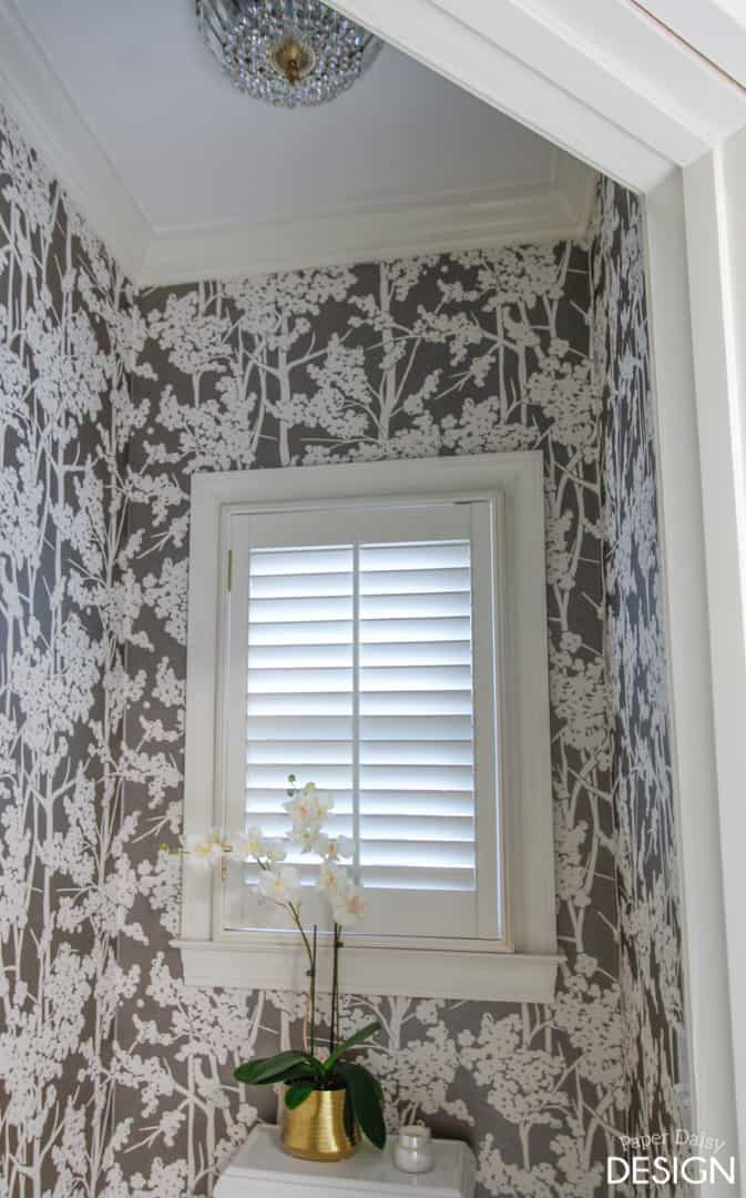 Wallpaper in the Water Closet | DeeplySouthernHome