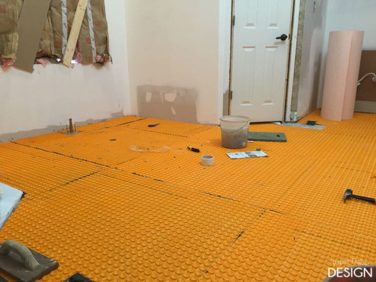 How to install heated floors Deeply Southern Home