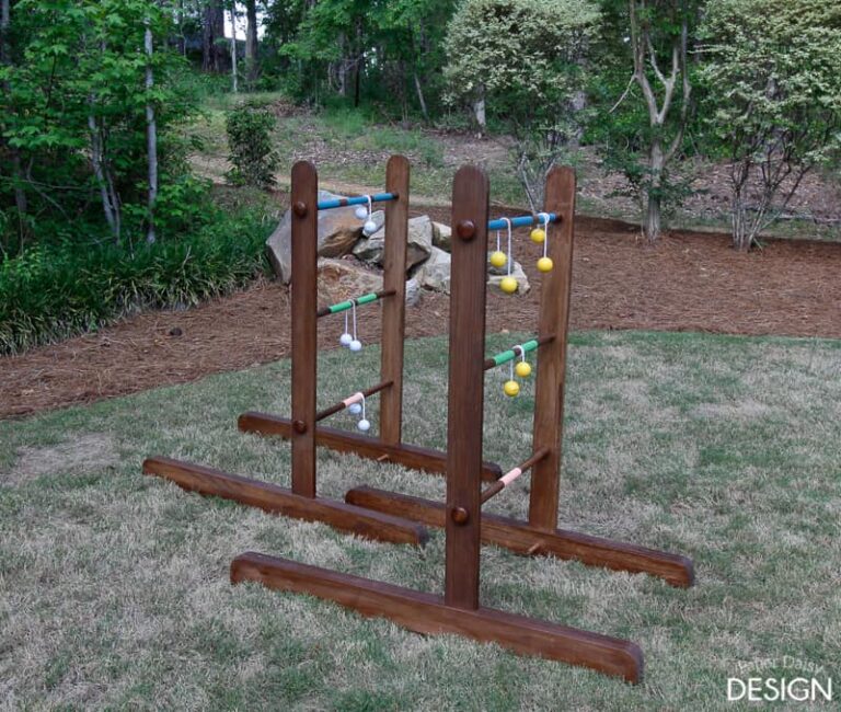 Portable DIY Wooden Ladder Golf