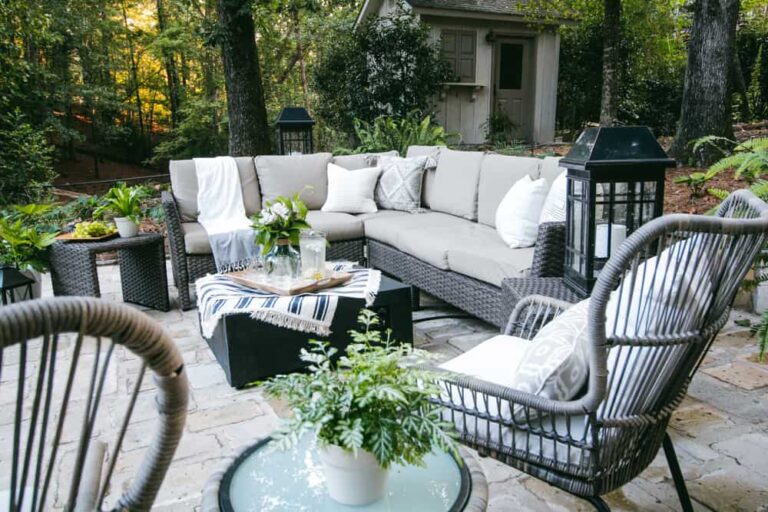 Recycled Stone Patio & Outdoor Oasis