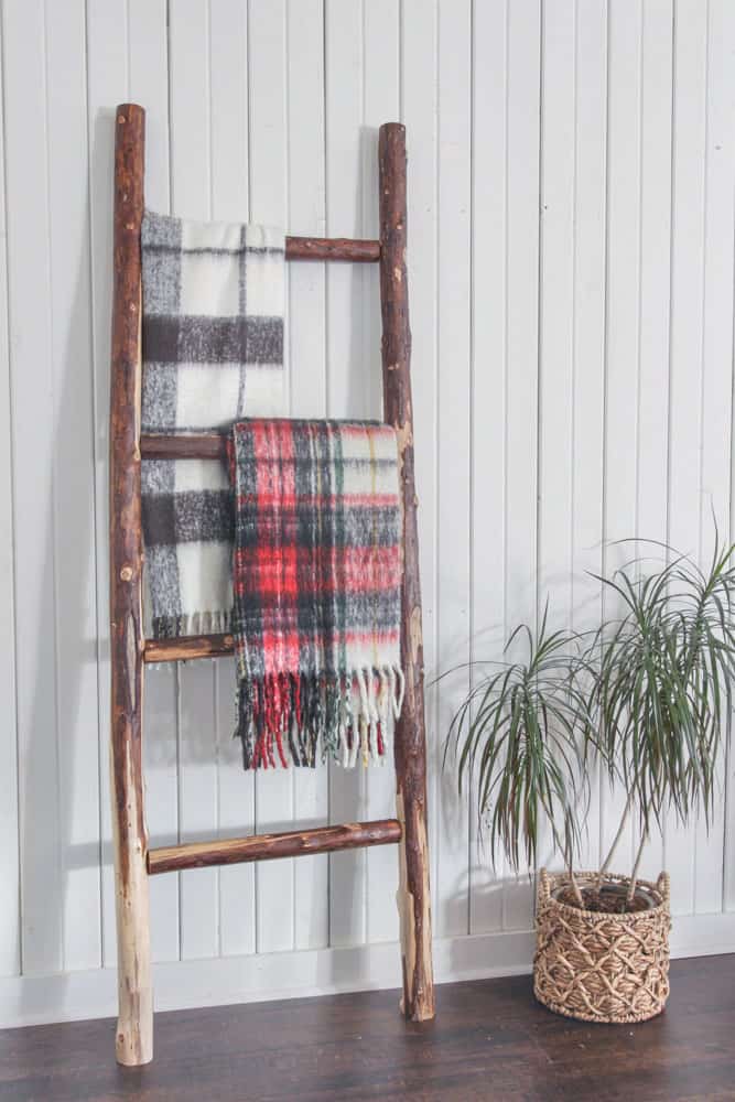 How do you build a blanket ladder hot sale