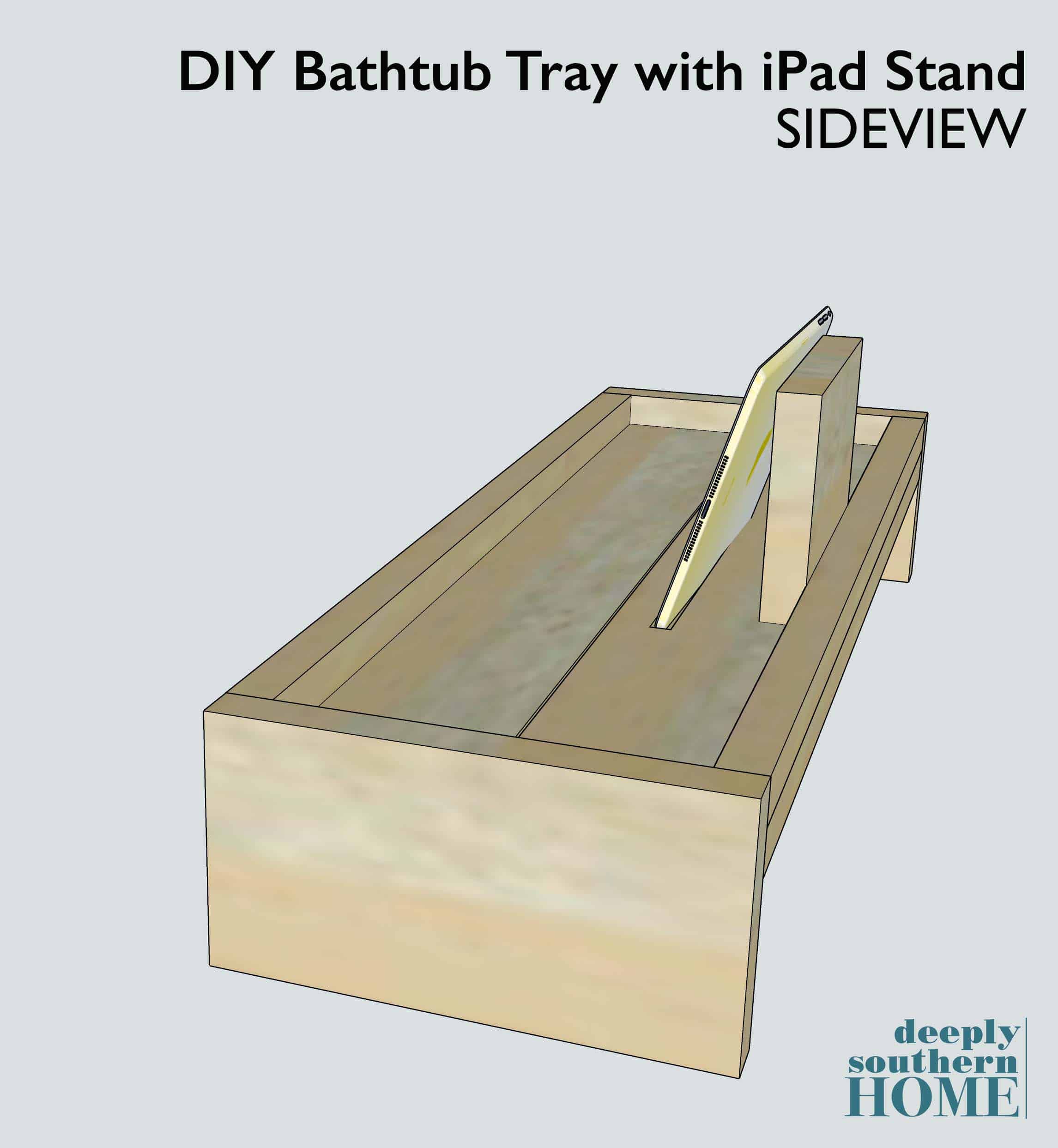 DIY Bathtub Tray with Reclaimed Wood - Deeply Southern Home