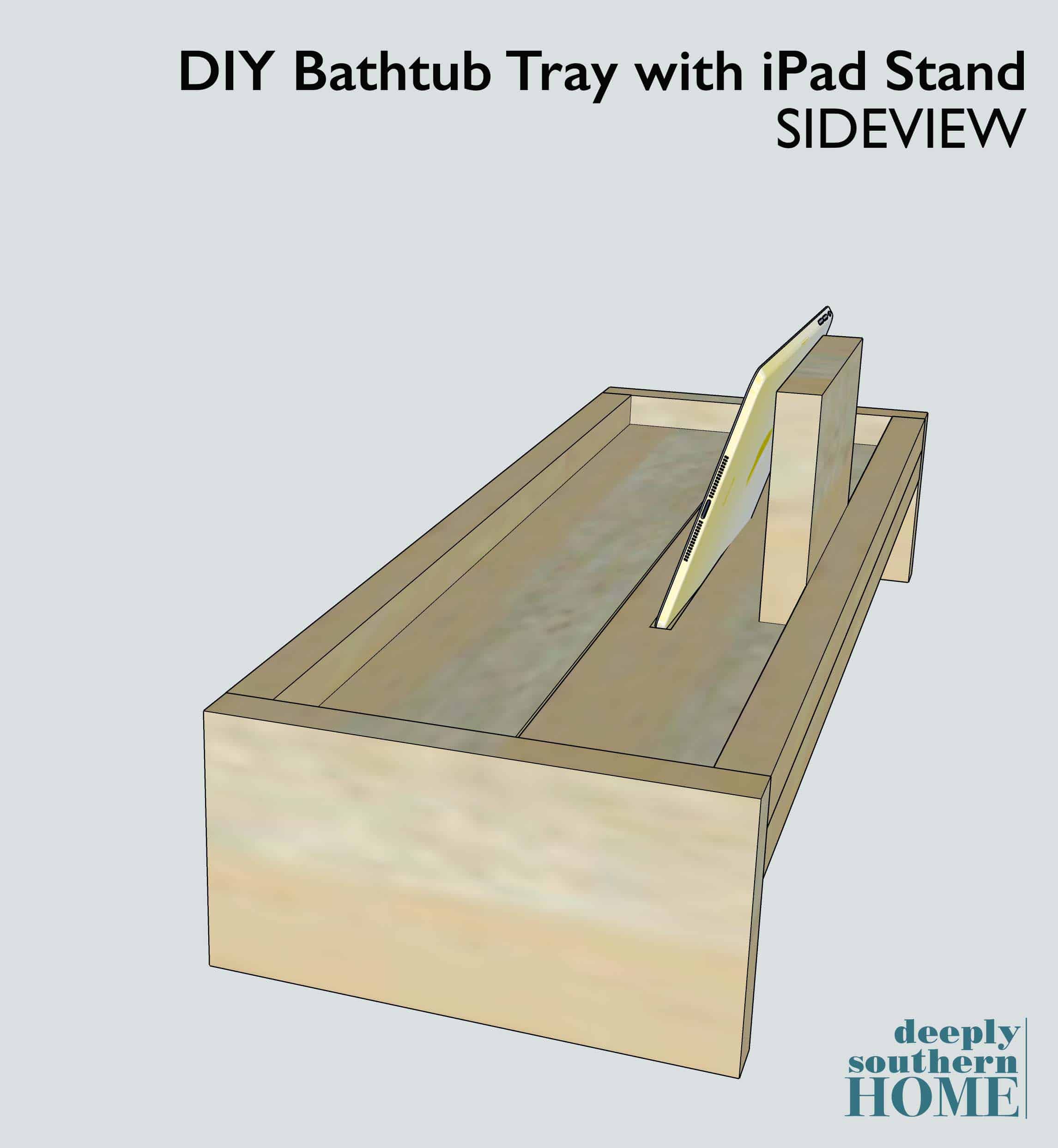 DIY Wooden Bath Tray