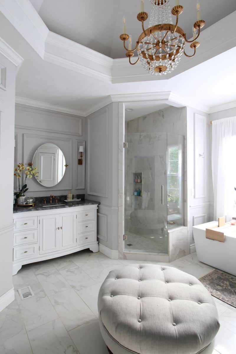 marble master bathroom