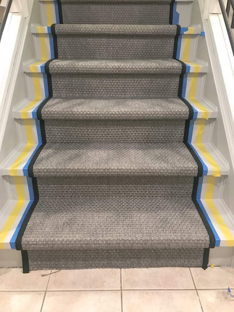 How to paint a stripe on stairs