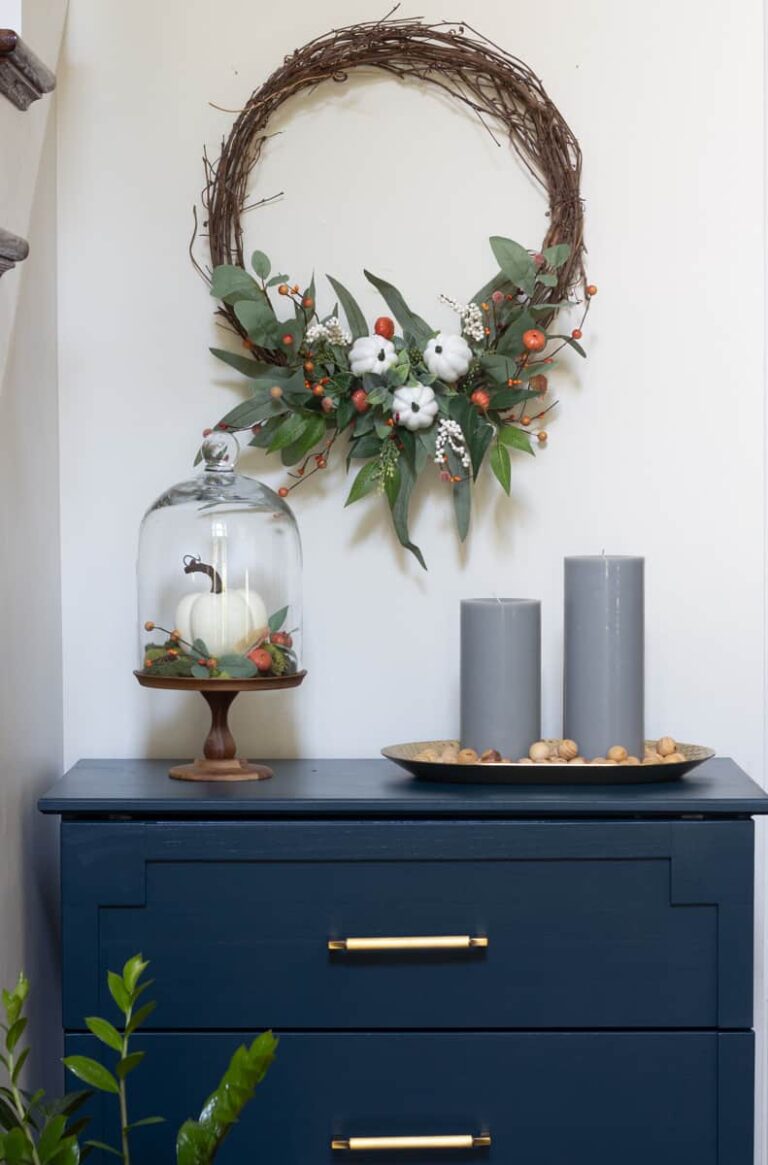Deconstructed Modern Fall Wreath