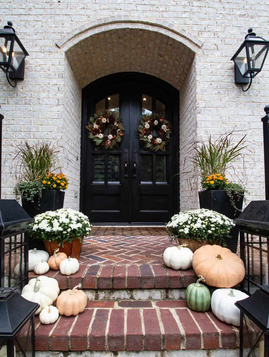 Fall on the Porch & Fake Pumpkin Fixes - Deeply Southern Home