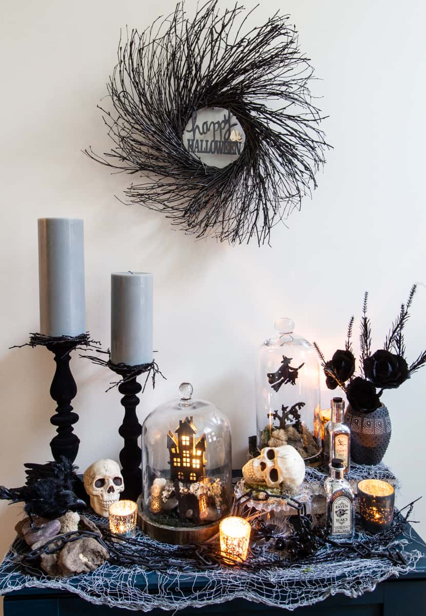 Simple Twig Halloween Wreath | Deeply Southern Home