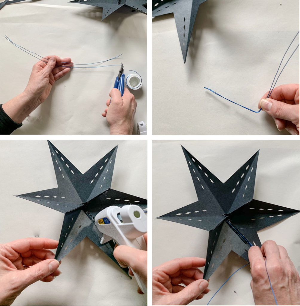DIY Folded Paper Star Gift Toppers