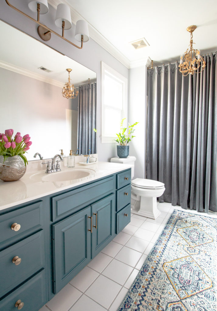 Bathroom Refresh Update With Paint Deeply Southern Home - How To Refresh Bathroom Cabinets