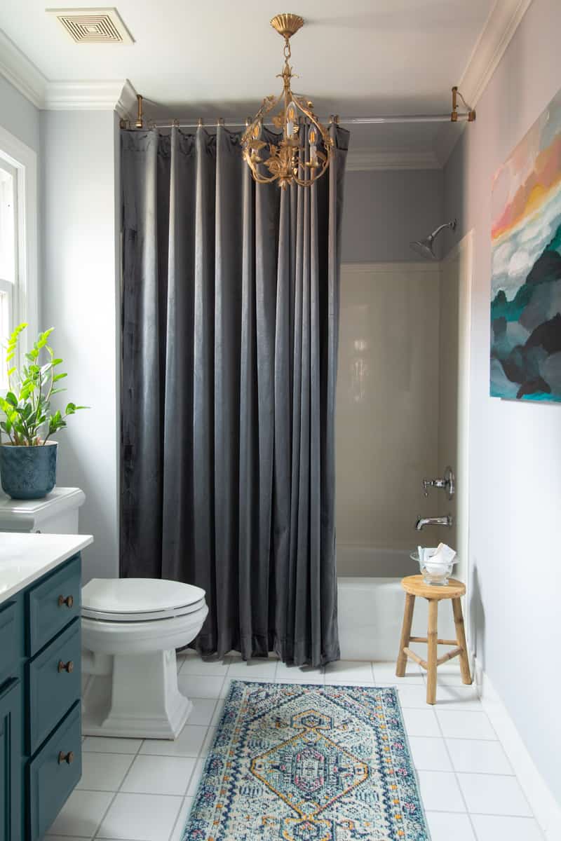 Add Instant Glamour & Drama to an Ordinary Bathroom | Deeply Southern Home