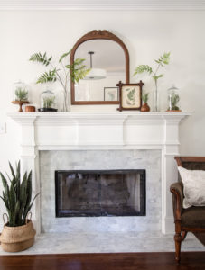 DIY Spring Terrarium Mantle - Deeply Southern Home