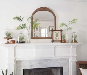 DIY Spring Terrarium Mantle - Deeply Southern Home