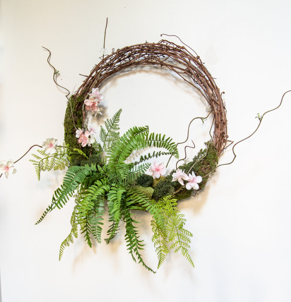 DIY Whimsical Spring Wreath - zevy joy