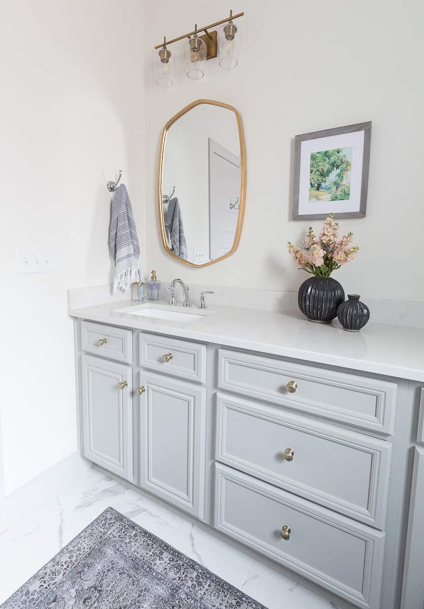 Get a Custom Look for your Existing Bathroom | Deeply Southern Home