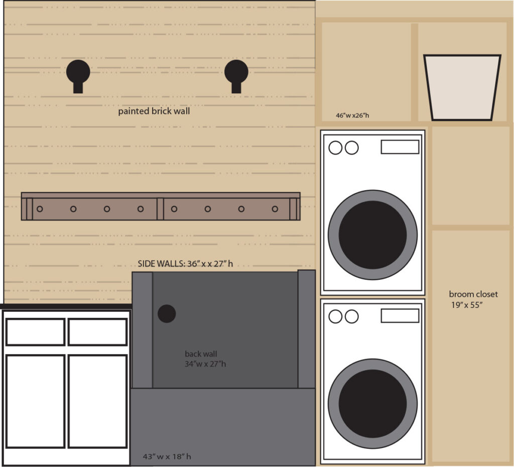 Dog washing station in best sale laundry room