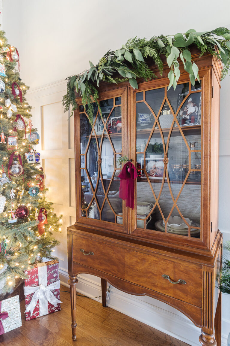 Simply Classic Burgundy and Silver Christmas Home Tour - Deeply ...