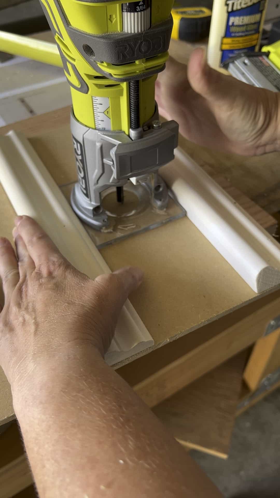 build a router jig for cutting in the center of a board