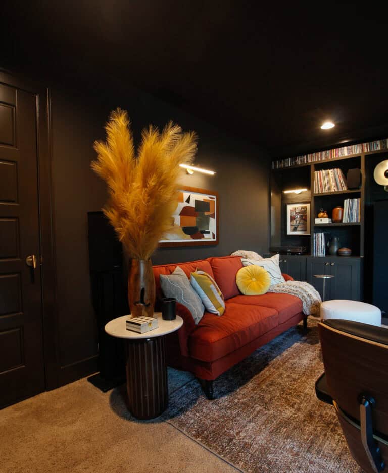 Listening Room Reveal for the One Room Challenge
