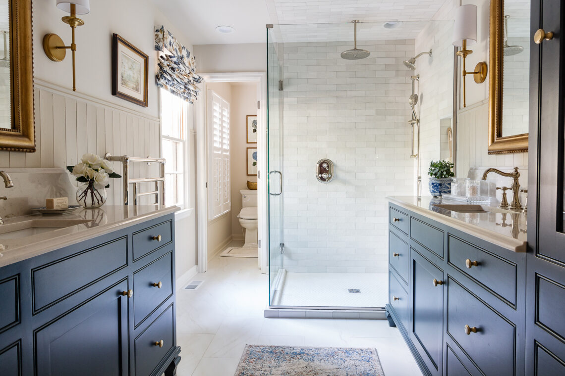 Client: Elevated Cottage Bathroom Remodel - Deeply Southern Home