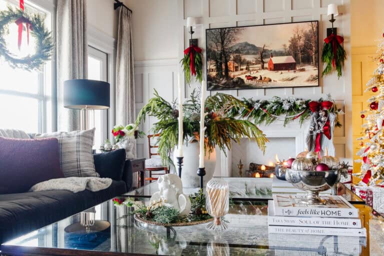 A Snowy, Silver Christmas Home Tour