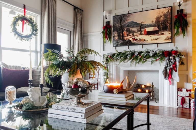 A Snowy, Silver Christmas Home Tour
