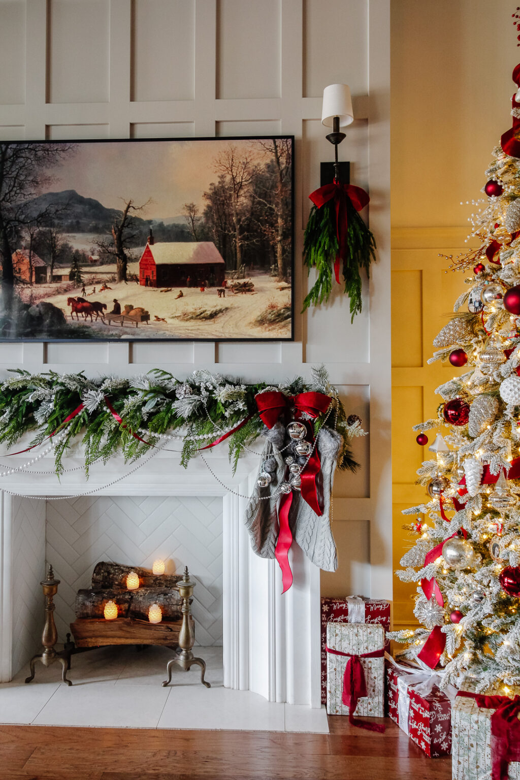 A Snowy, Silver Christmas Home Tour