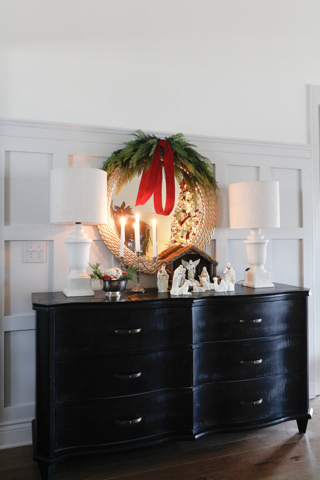 A Snowy, Silver Christmas Home Tour - Deeply Southern Home