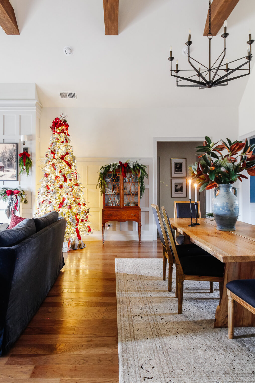 A Snowy, Silver Christmas Home Tour